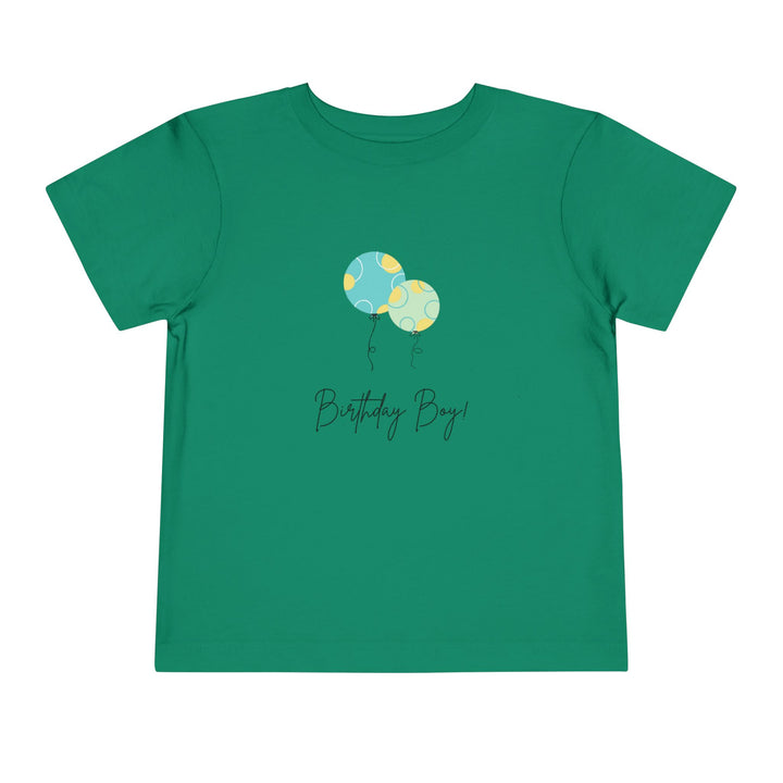 Toddler Tee — "Birthday Boy" Balloon Graphic