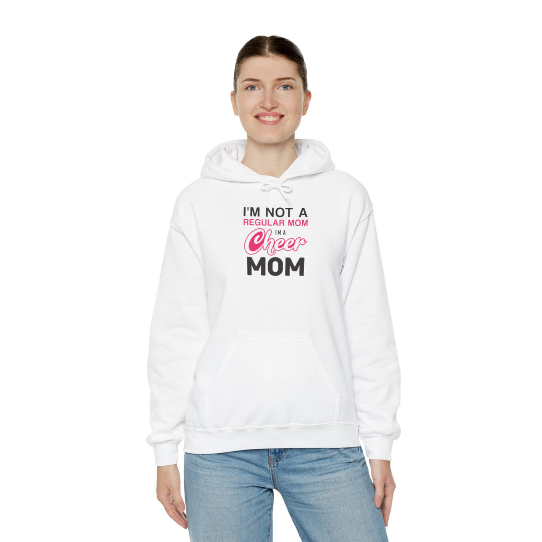 Mom's Unisex Hooded Sweatshirt - I'm Not a Regular Mom Design - Cheer Mom Hoodie