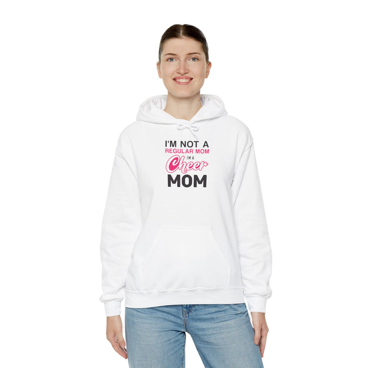 Mom's Unisex Hooded Sweatshirt - I'm Not a Regular Mom Design - Cheer Mom Hoodie