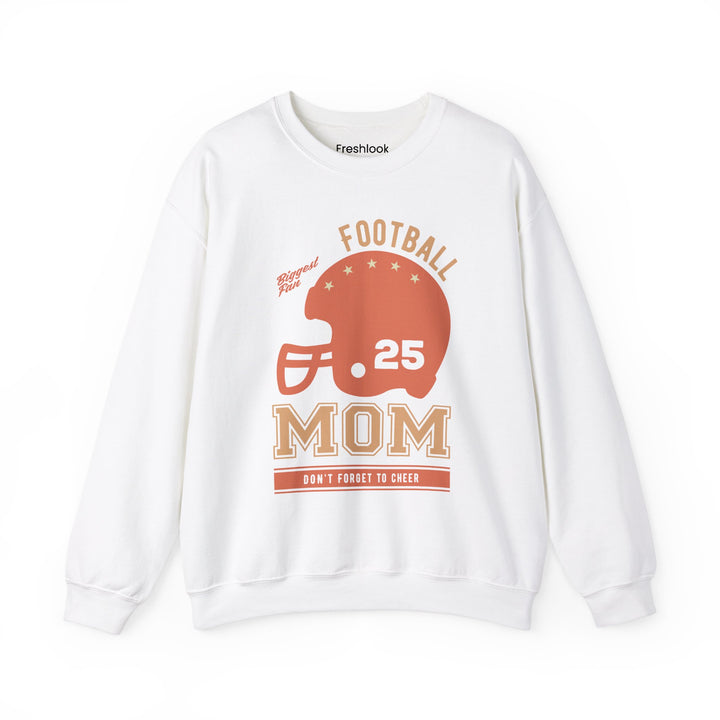 Mom's Sweatshirt - Biggest Football Fan Cheerful Design for Game Days