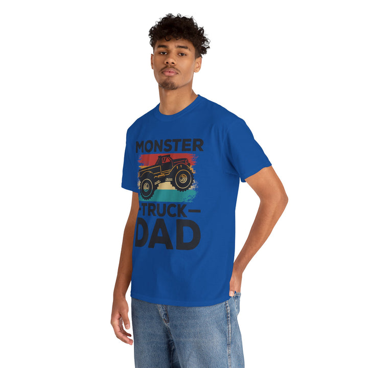 Dad's T-Shirt - Monster Truck Dad Design