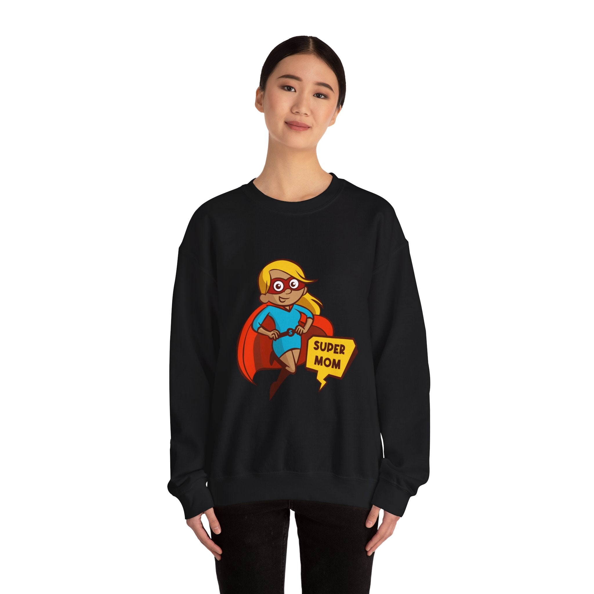 Mom Sweatshirt - Super Mom Design