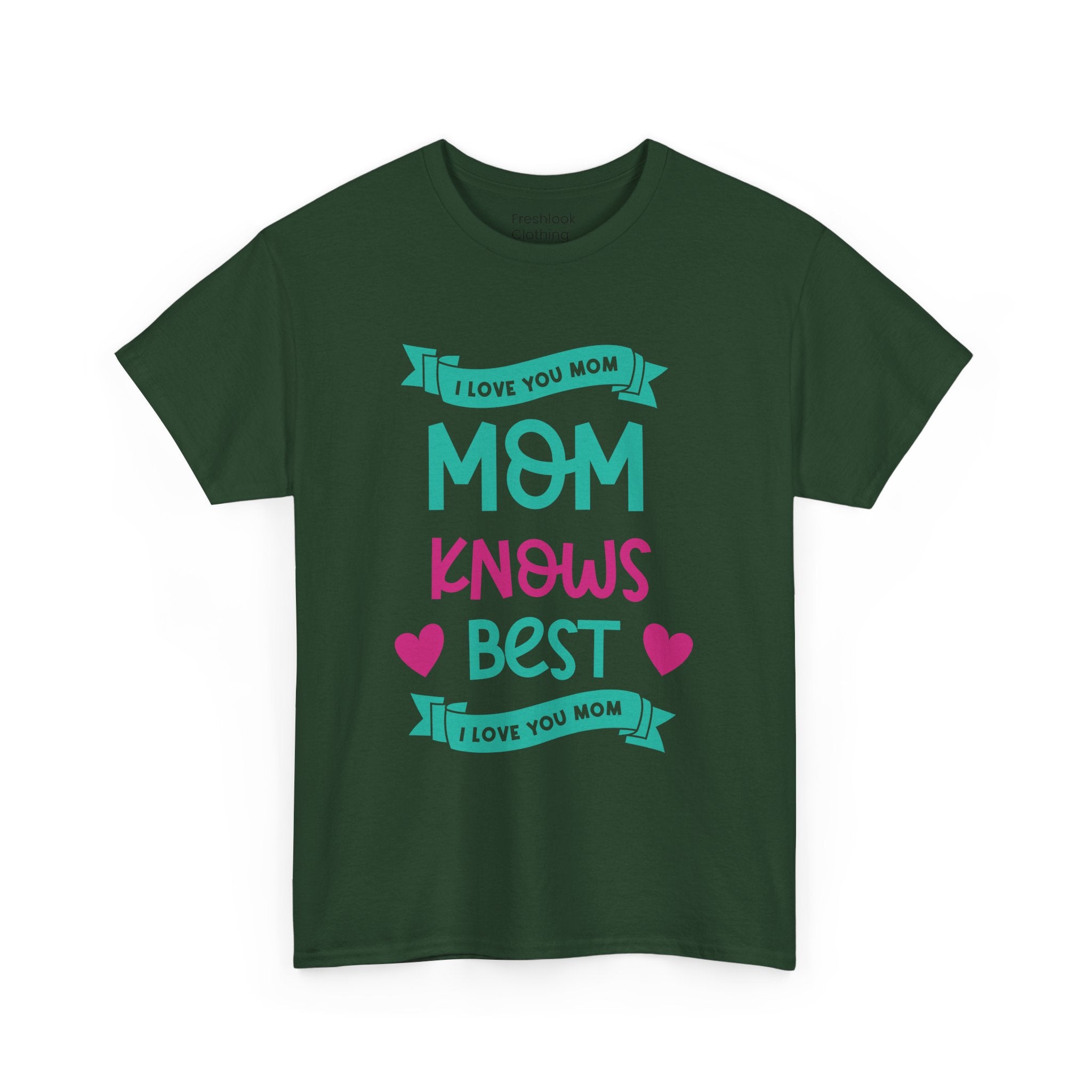 Mom T-Shirt – Mom Knows Best – I Love You Mom Design