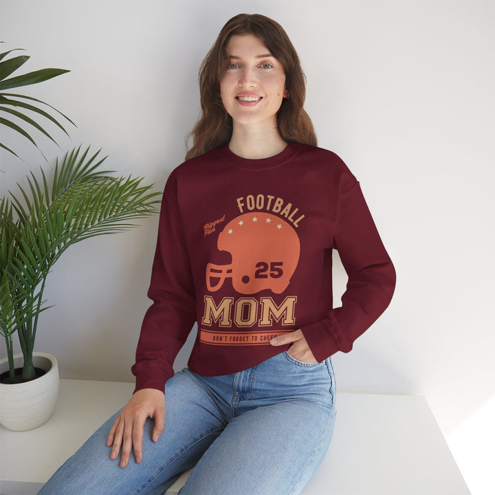 Mom's Sweatshirt - Biggest Football Fan Cheerful Design for Game Days