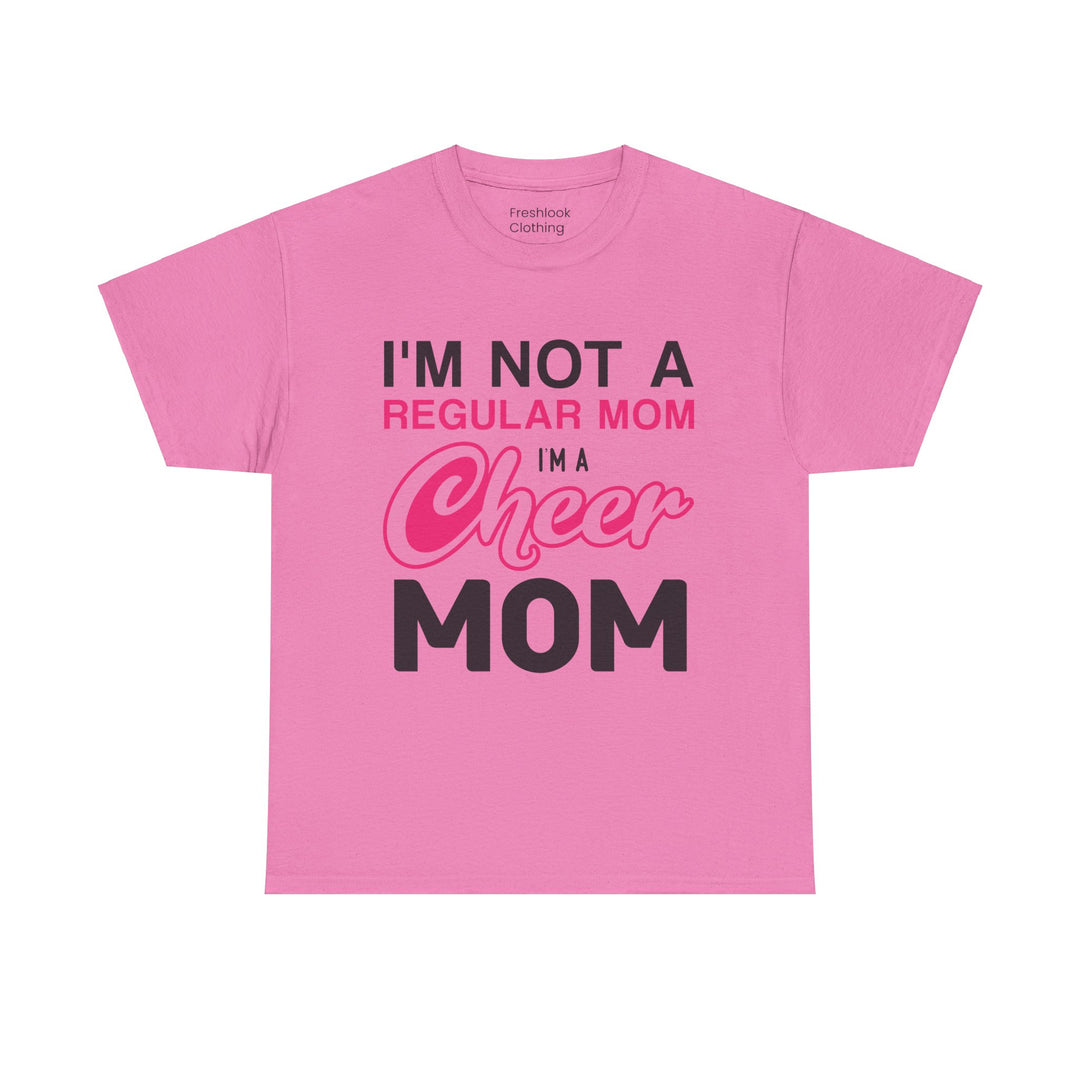 Mom T-Shirt - I'm Not A Regular Mom - Cheer Mom Design for Cheerleading Events