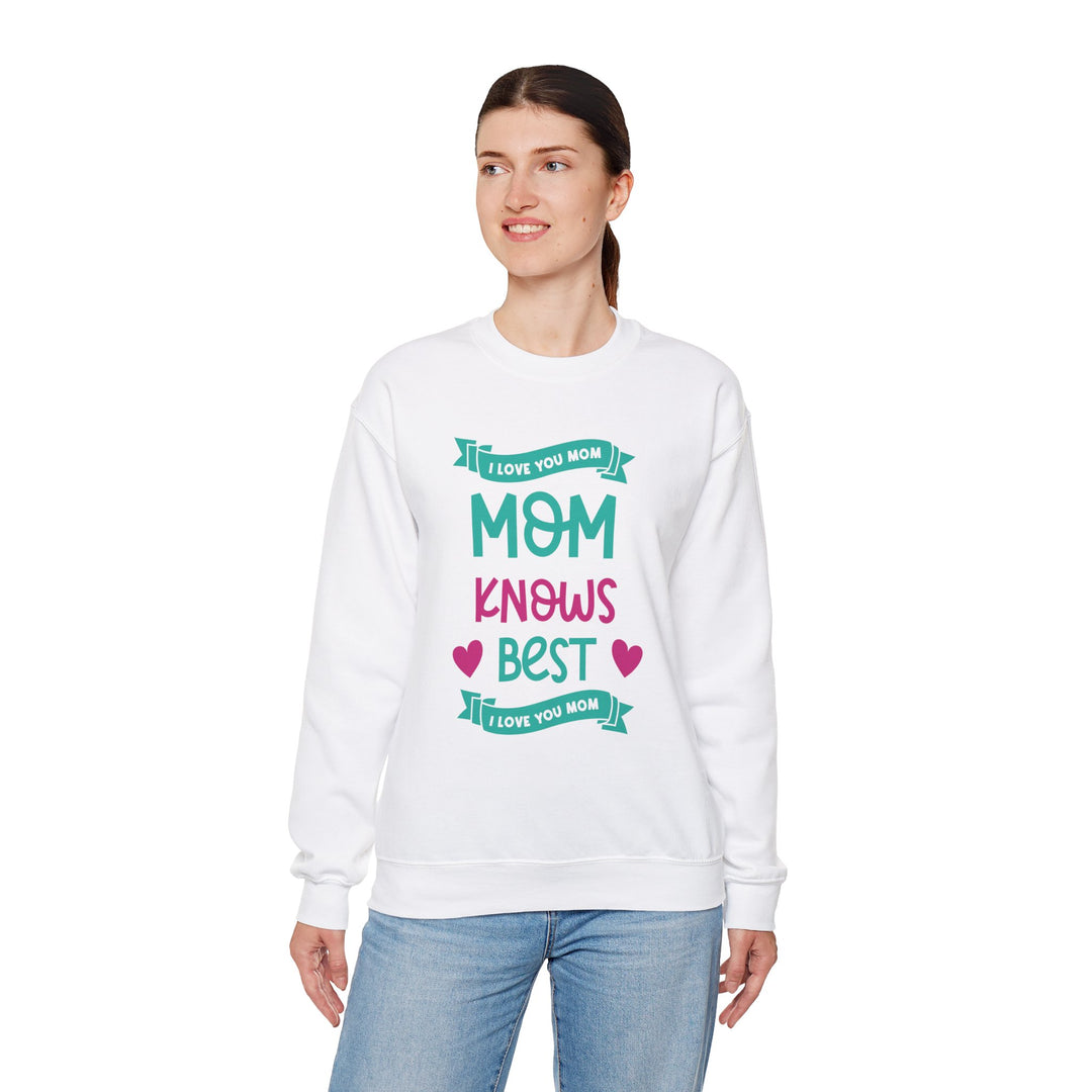 Mom's Sweatshirt - I Love You Mom Design