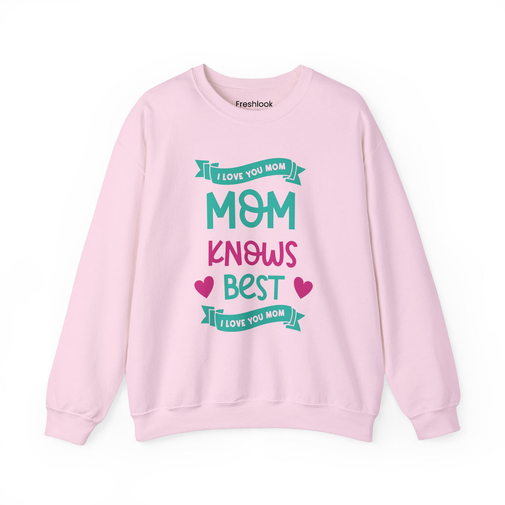 Mom's Sweatshirt - I Love You Mom Design