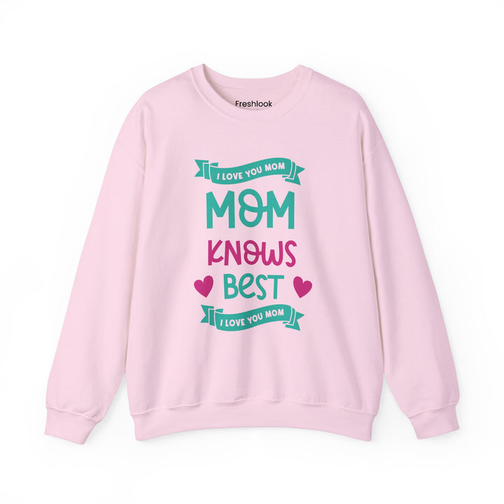 Mom's Sweatshirt - I Love You Mom Design