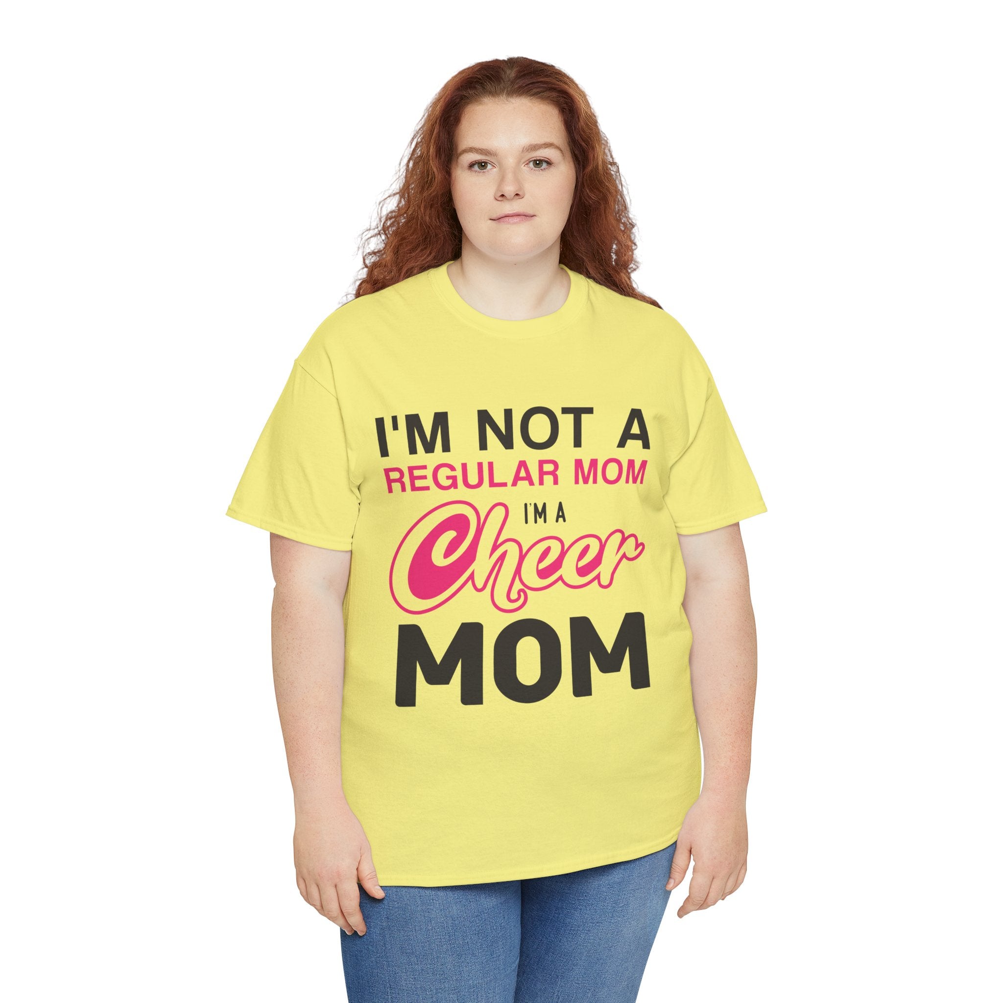Mom T-Shirt - I'm Not A Regular Mom, I'm A Cheer Mom Design