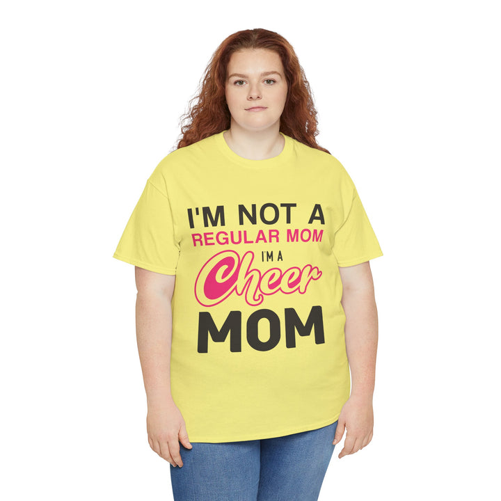 Mom T-Shirt - I'm Not A Regular Mom - Cheer Mom Design for Cheerleading Events