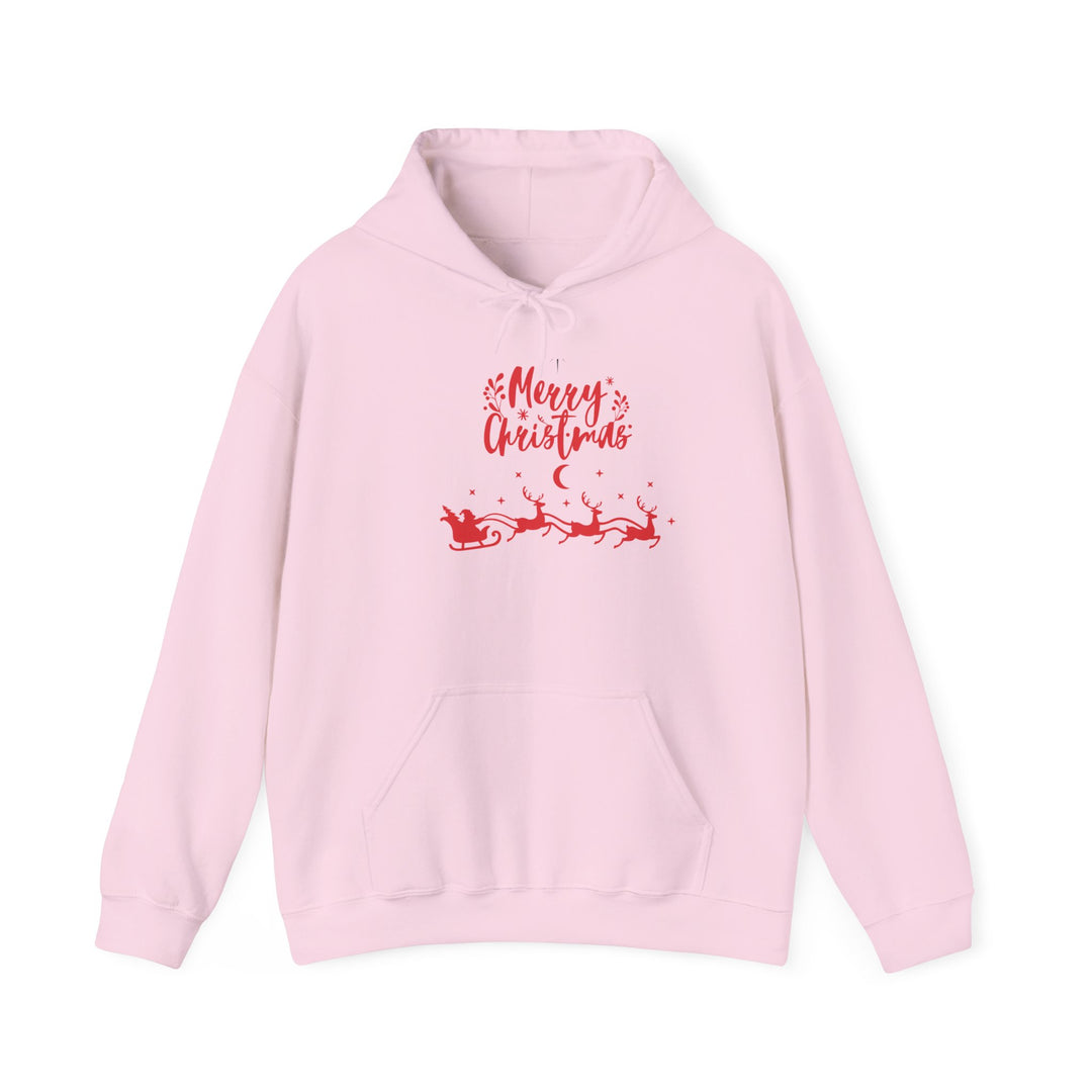 Merry Christmas Unisex Hooded Sweatshirt, Holiday Sweatshirt