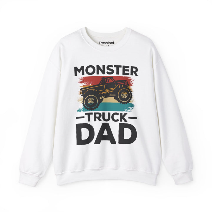 Dad’s Sweatshirt – Monster Truck Dad Design