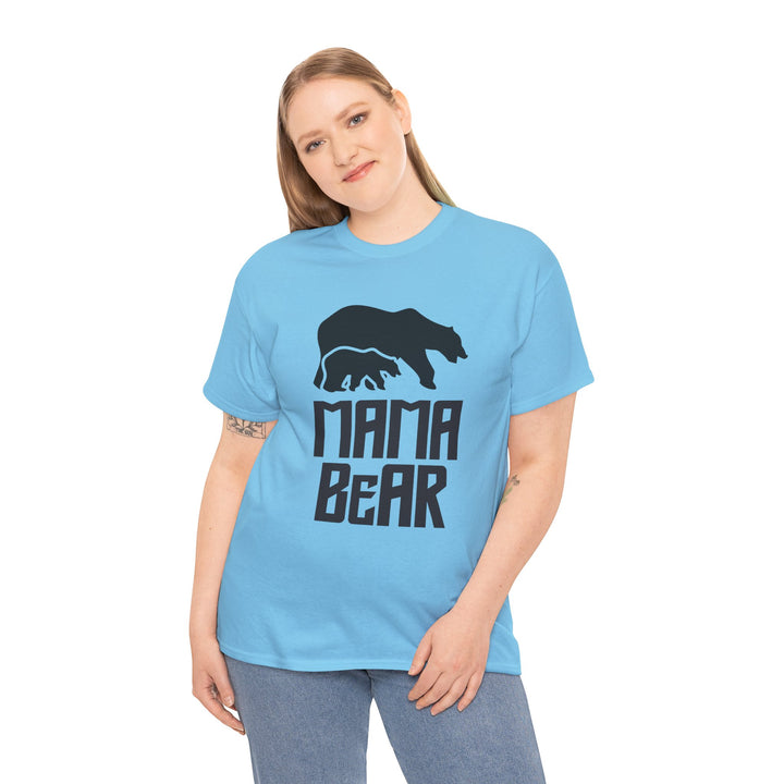 Mom’s T-shirt – Mama Bear Unisex Heavy Cotton Tee - Perfect Gift for Moms Design