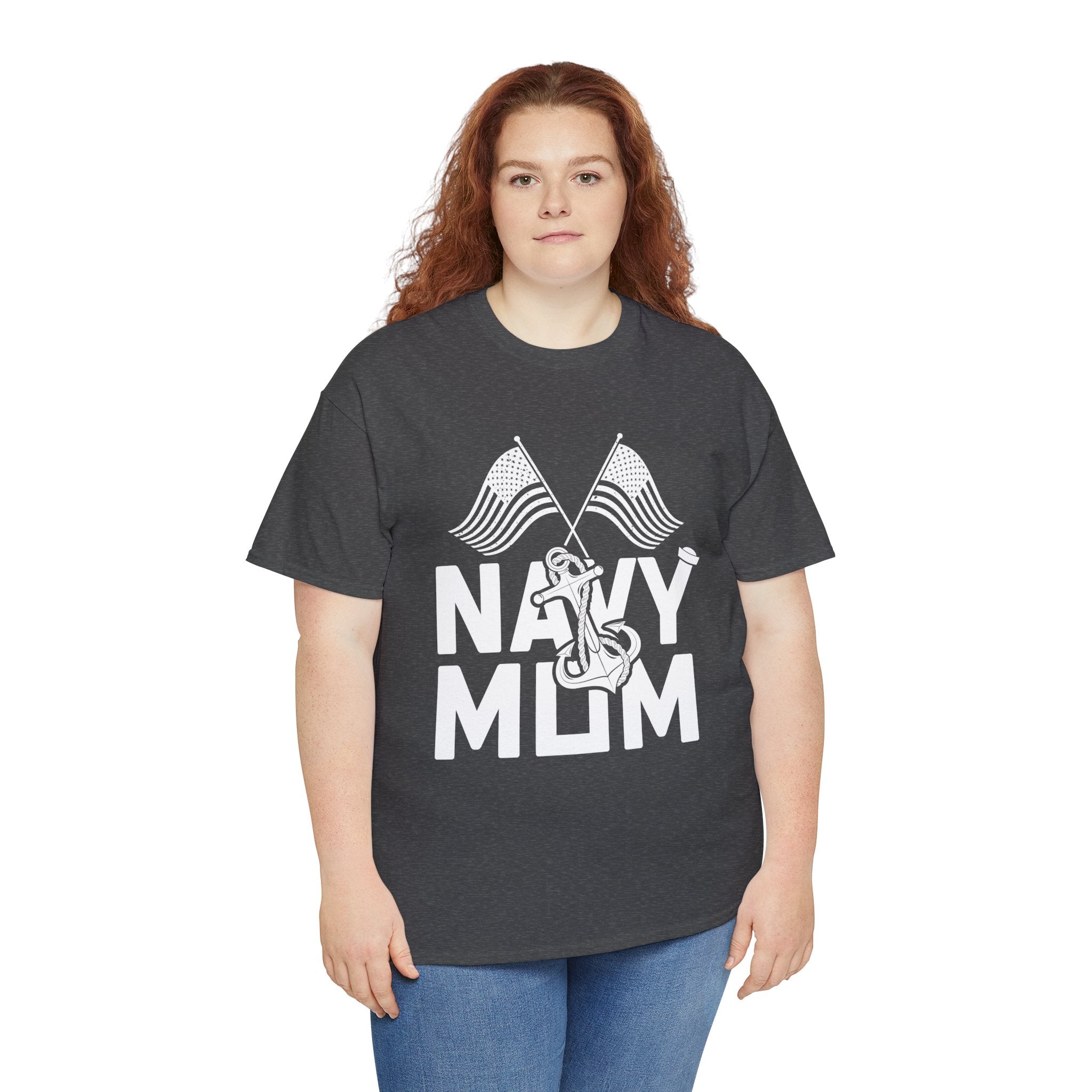 Mom T-Shirt – Navy Mom Design