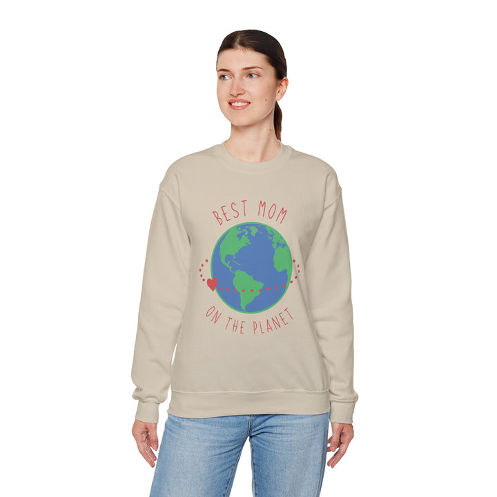 Mom's Sweatshirt - Best Mom on the Planet Design