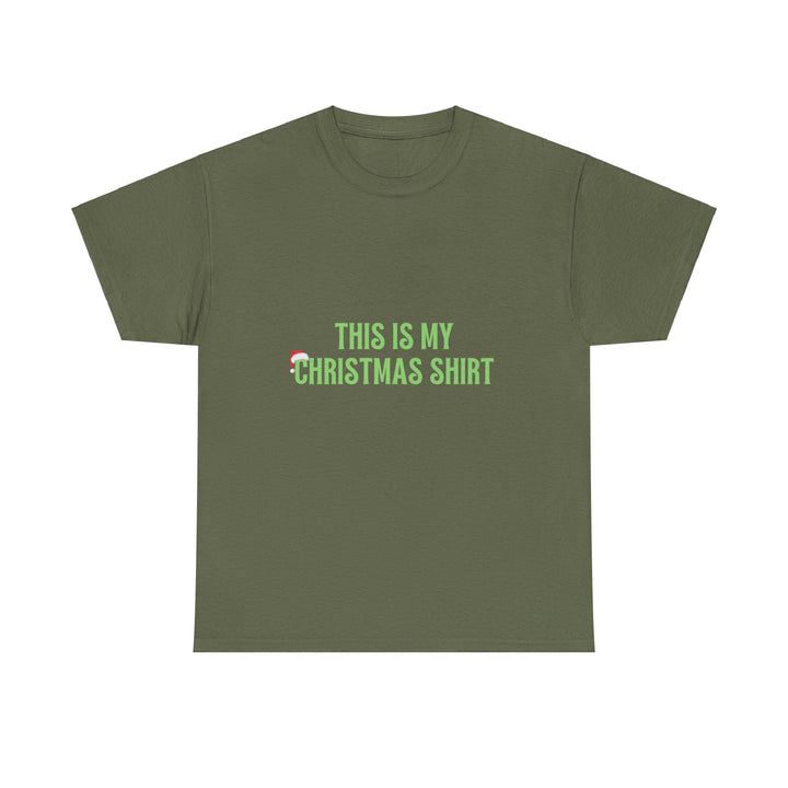 Unisex Heavy Cotton Tee, This is my Christmas Shirt, Unisex T-shirt