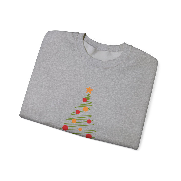 Christmas Tree Crewneck Sweatshirt – "Merry Christmas 2025" Holiday Sweater