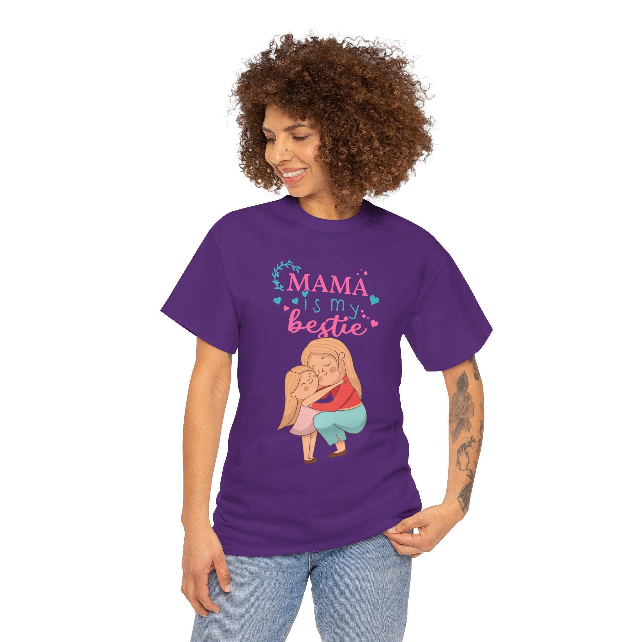 Mom T-Shirt - Mama Is My Bestie Design