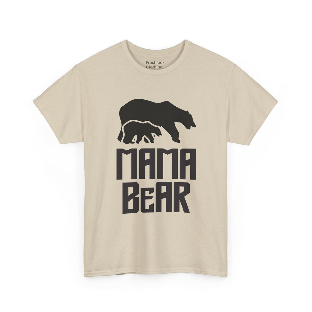 Mom’s T-shirt – Mama Bear Unisex Heavy Cotton Tee - Perfect Gift for Moms Design