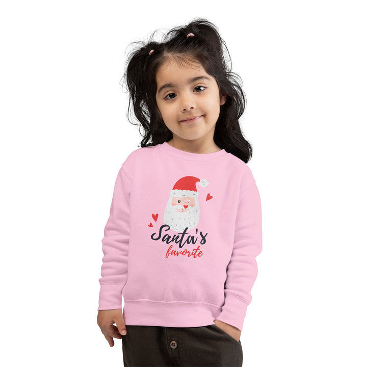 Toddler Sweatshirt — "Santa's Favorite" Cute Kids Christmas Pullover