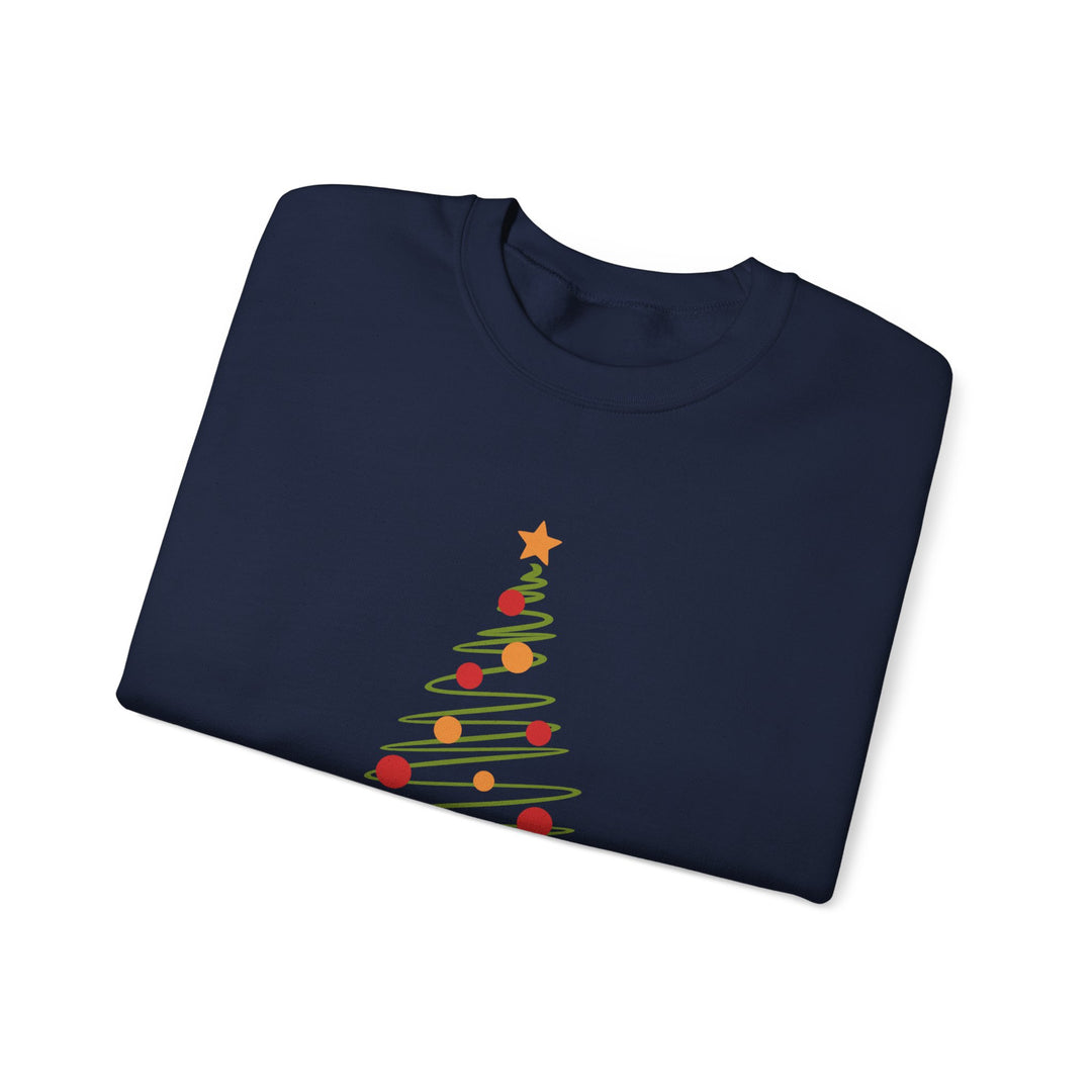Christmas Tree Crewneck Sweatshirt – "Merry Christmas 2025" Holiday Sweater