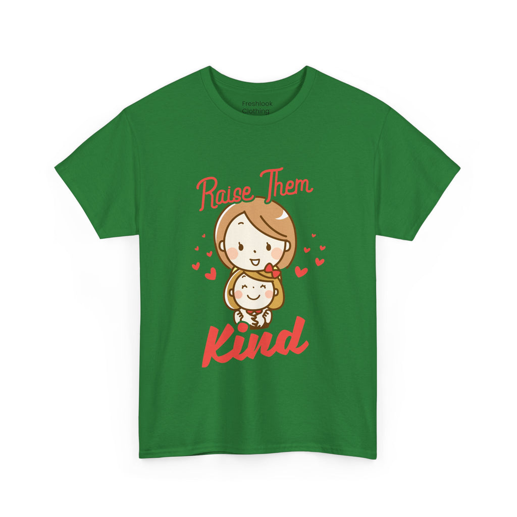Mom T-Shirt – Raise Them Kind – Sweet Family Love Design