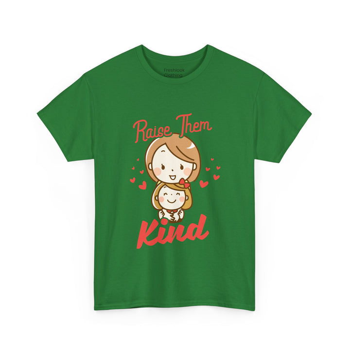 Mom’s T-shirt – Raise Them Kind - Sweet Family Love T-shirt Design