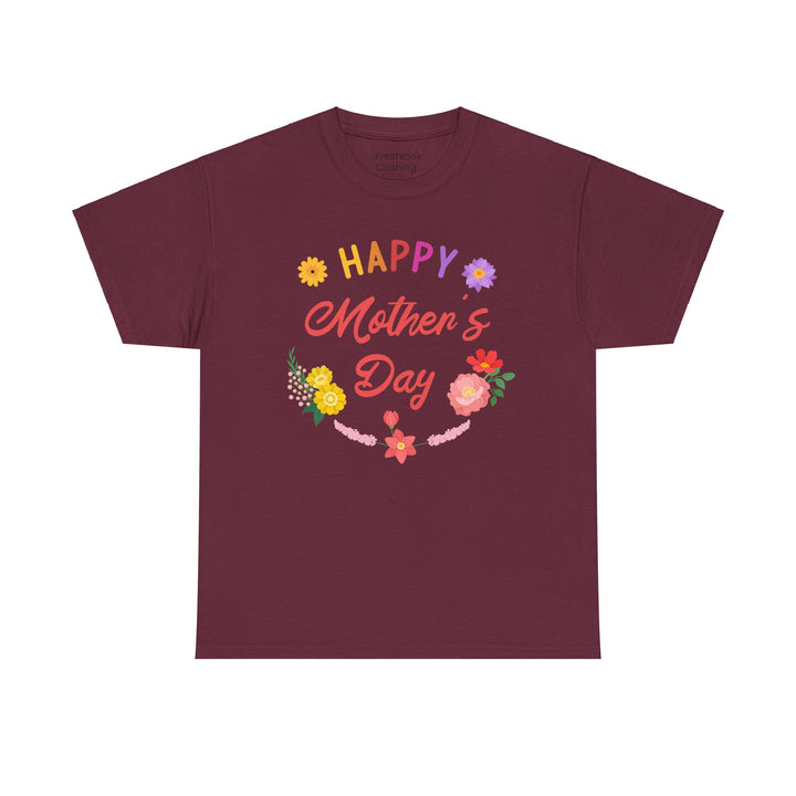 Mom T-Shirt - Happy Mother's Day Floral Design