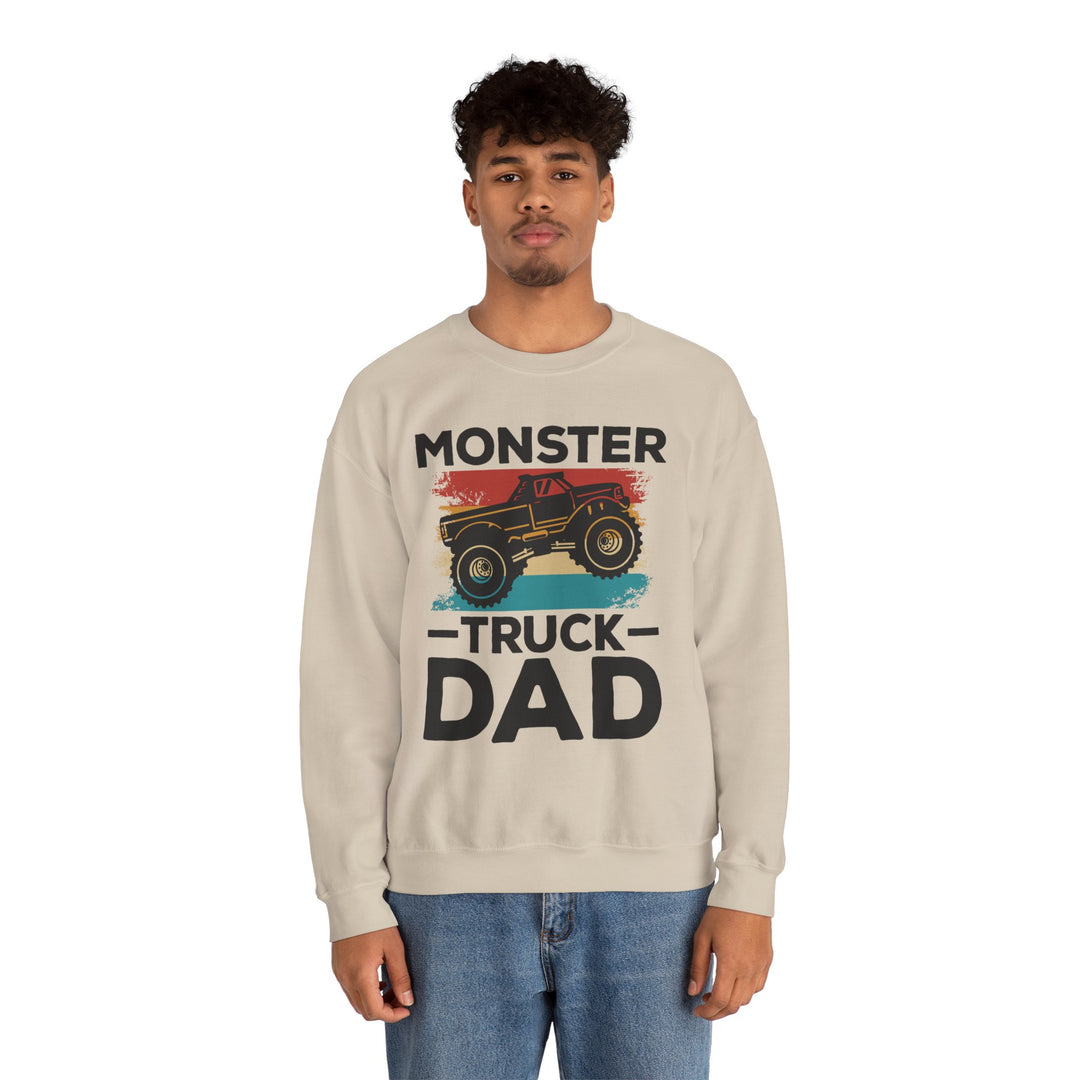 Dad’s Sweatshirt – Monster Truck Dad Design