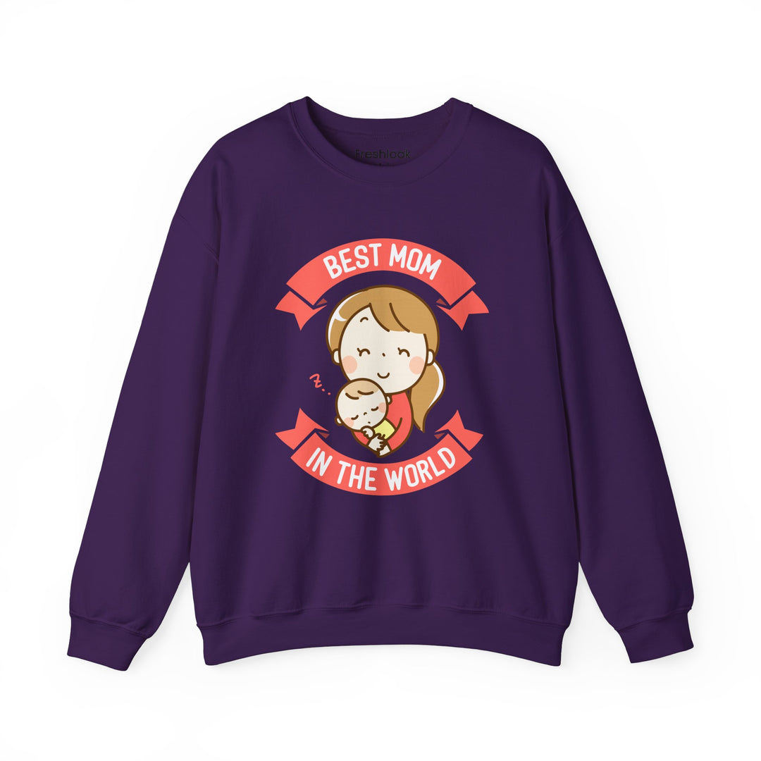 Mom's Sweatshirt - Best Mom in the World Design