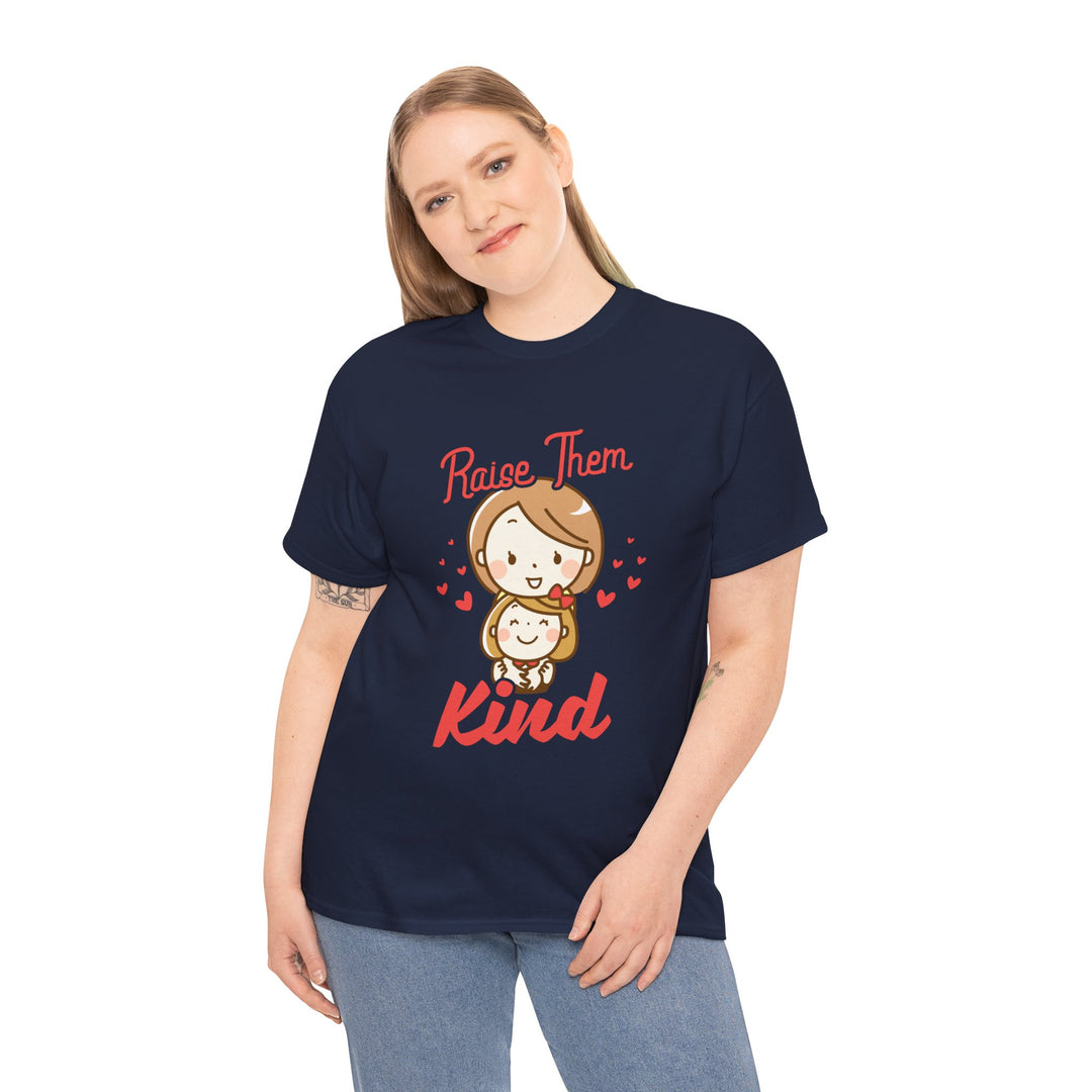 Mom’s T-shirt – Raise Them Kind - Sweet Family Love T-shirt Design