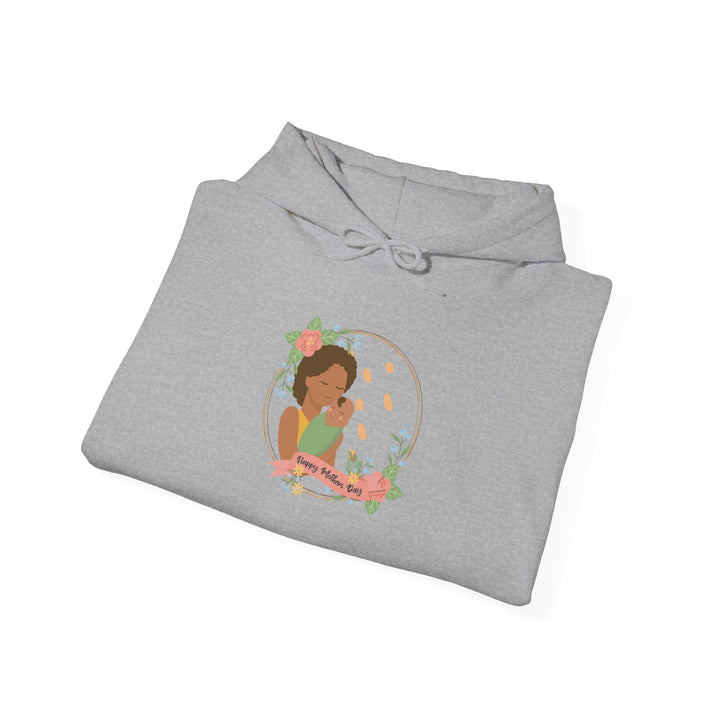 Mom's Unisex Hooded Sweatshirt - Happy Mother's Day - Cozy Floral Art Design