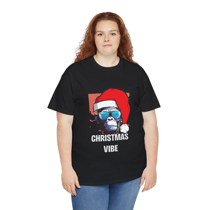 Christmas Vibe Gorilla Unisex Tee, Fun Christmas t-shirt