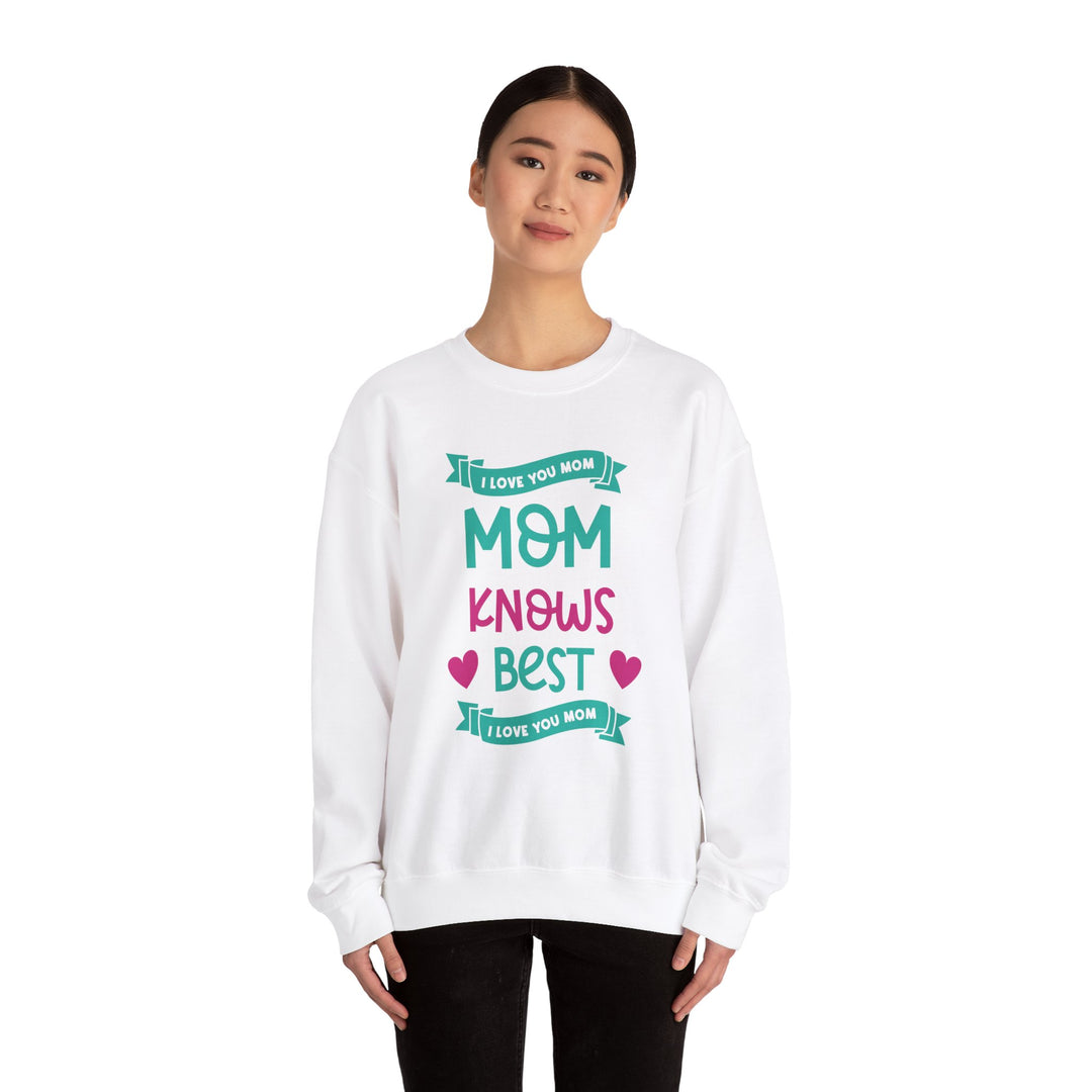 Mom's Sweatshirt - I Love You Mom Design