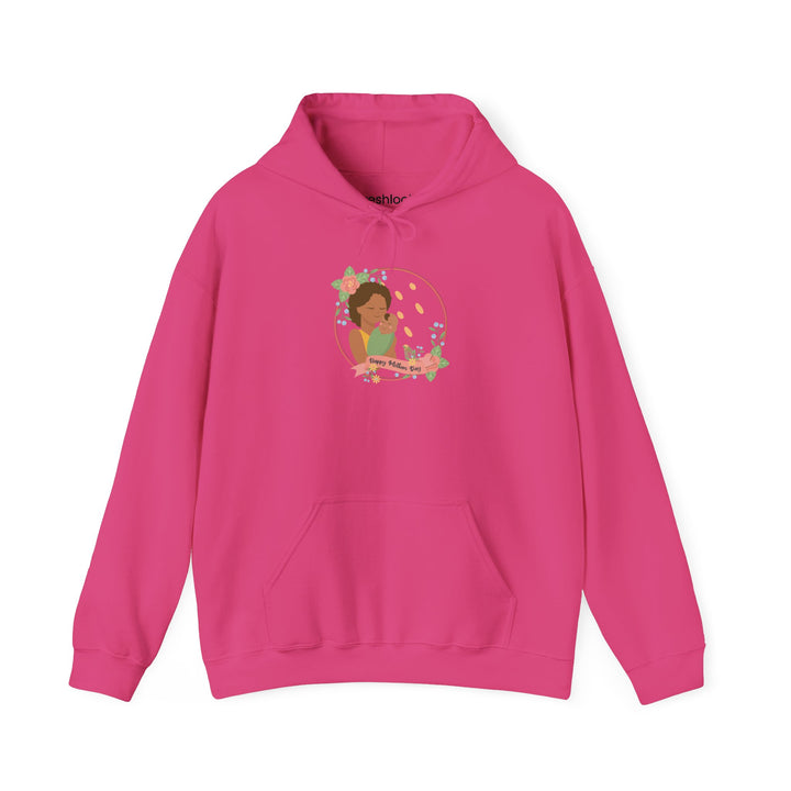 Mom's Unisex Hooded Sweatshirt - Happy Mother's Day - Cozy Floral Art Design