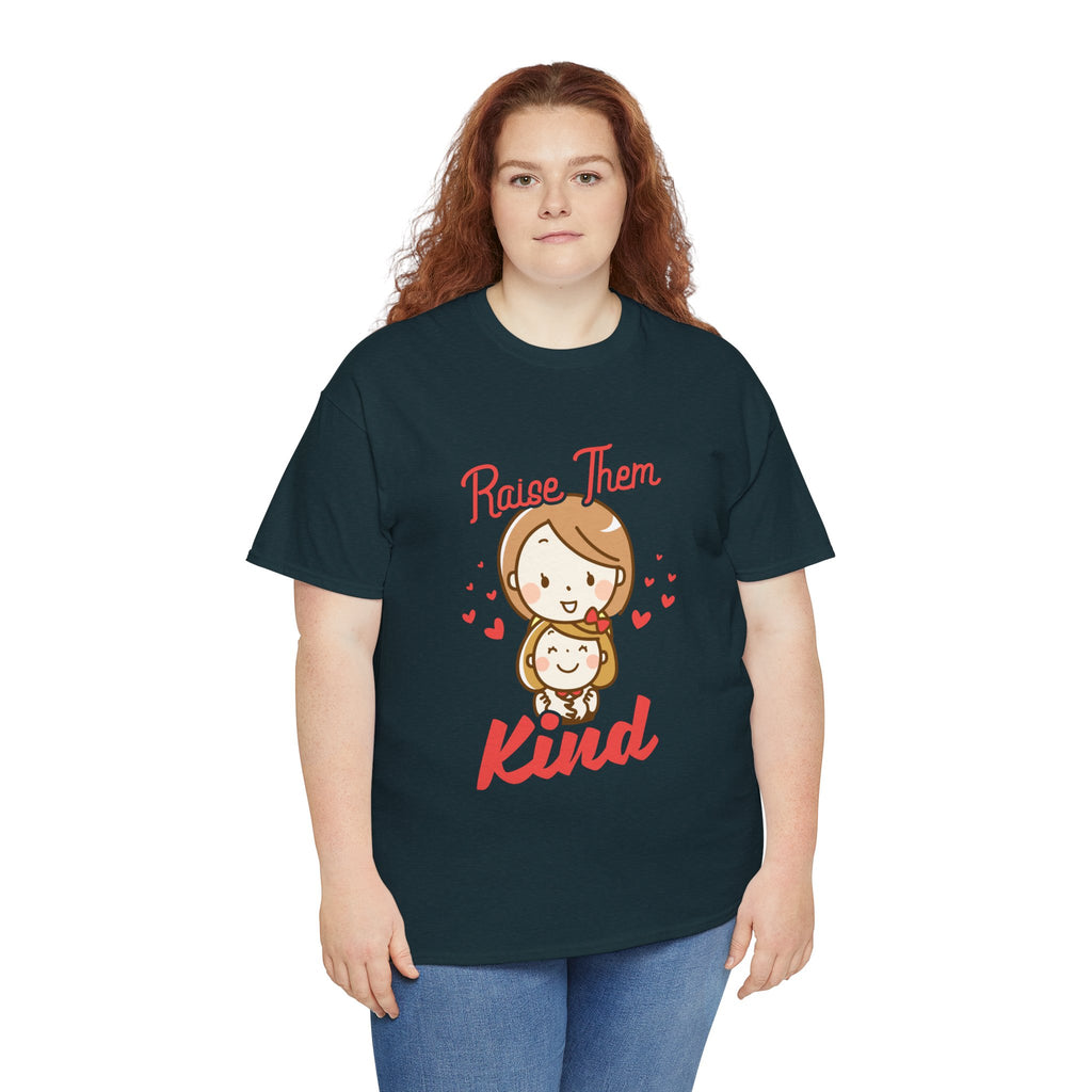 Mom T-Shirt – Raise Them Kind – Sweet Family Love Design