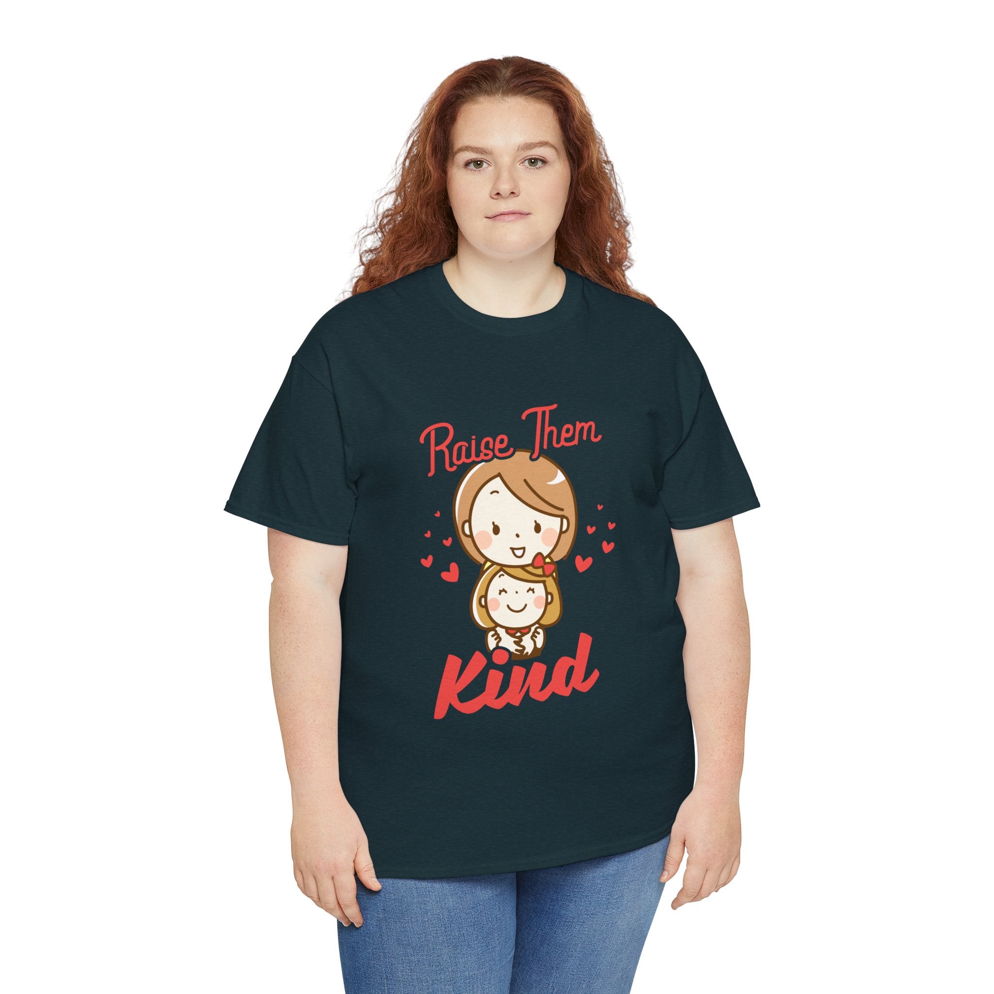 Mom T-Shirt – Raise Them Kind – Sweet Family Love Design
