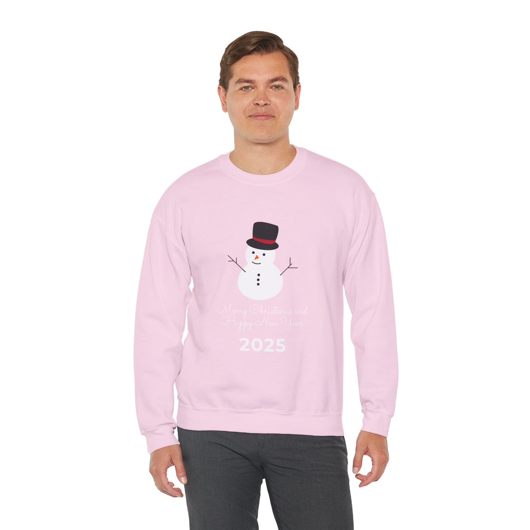 Christmas Snowman 2025 Crewneck Sweatshirt - "Merry Christmas and Happy New Year"