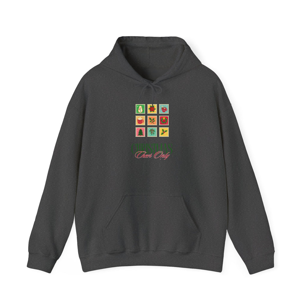 Christmas Cheer Hoodie — Festive Gift Icon Grid with "Christmas Every Day" Text