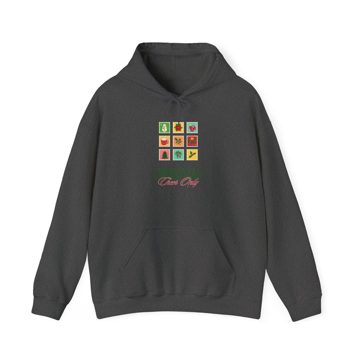 Christmas Cheer Hoodie — Festive Gift Icon Grid with "Christmas Every Day" Text
