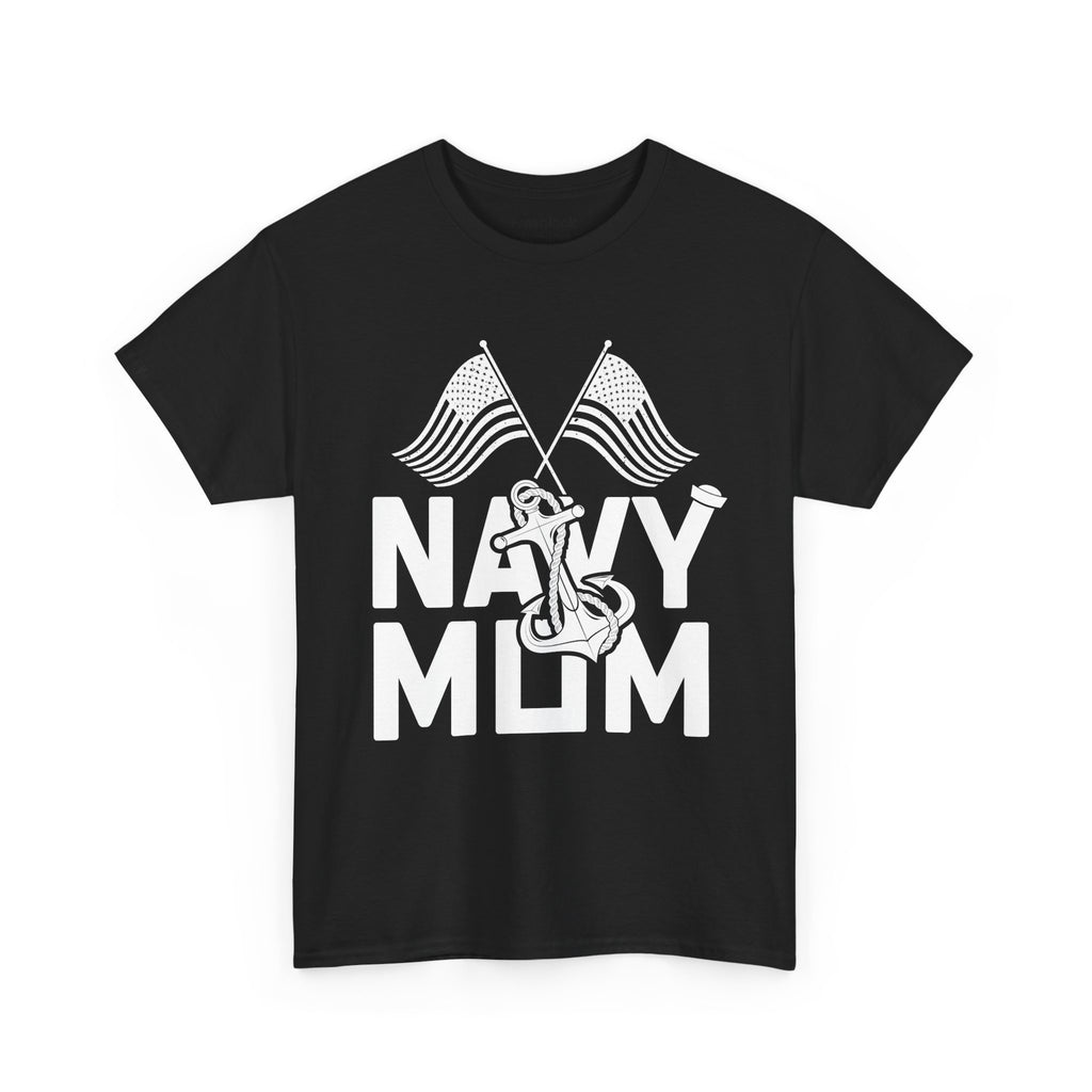 Mom T-Shirt – Navy Mom Design