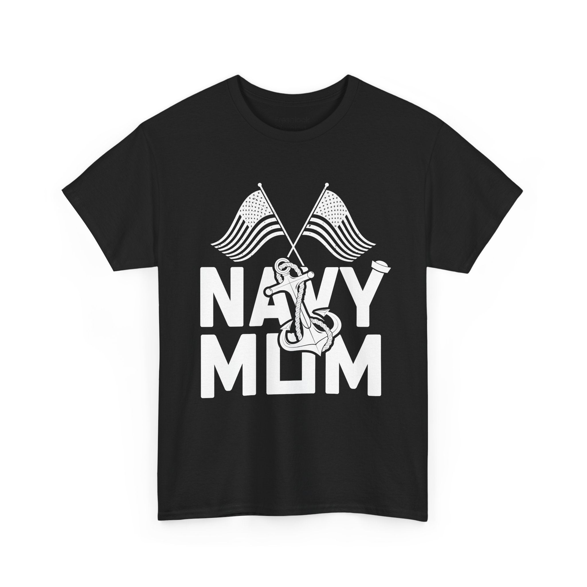 Mom T-Shirt – Navy Mom Design