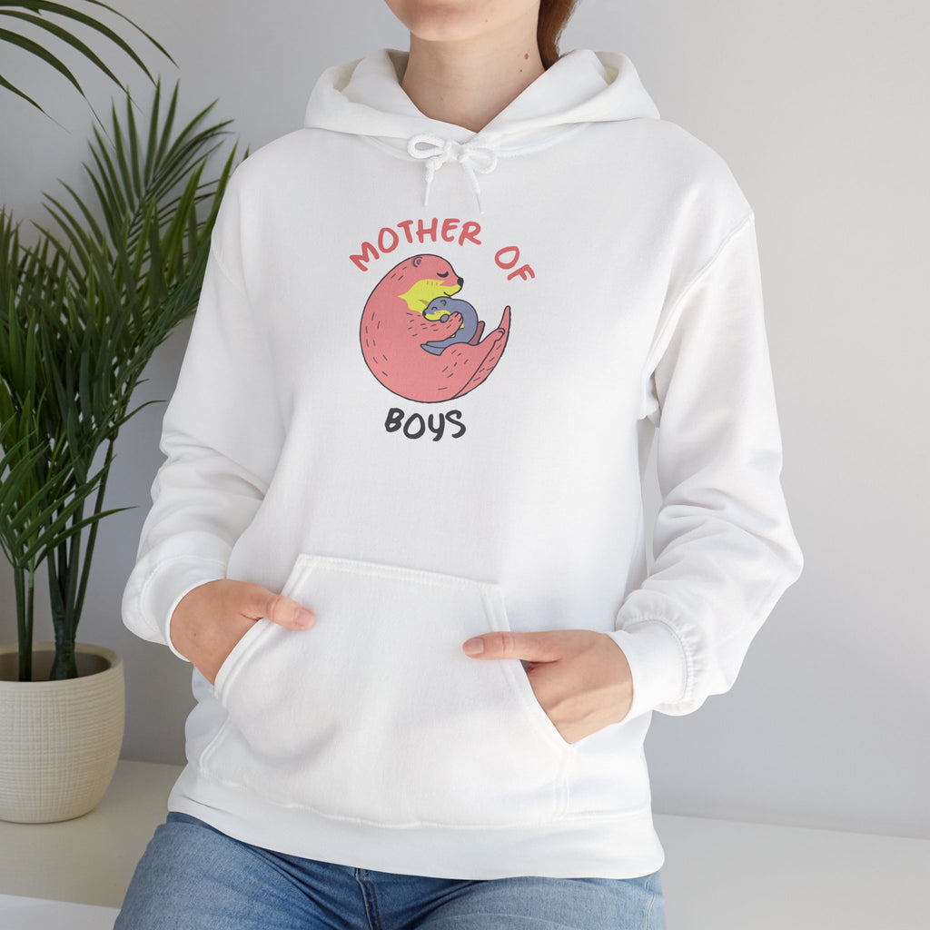 Mom's Unisex Hooded Sweatshirt – Mother of Boys Design