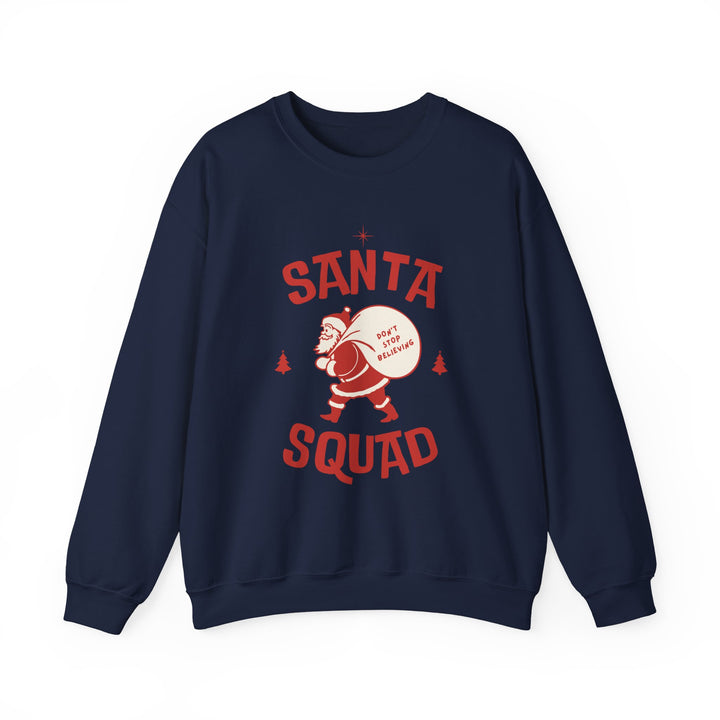 Santa Squad Sweatshirt — Retro Santa Holiday Crewneck