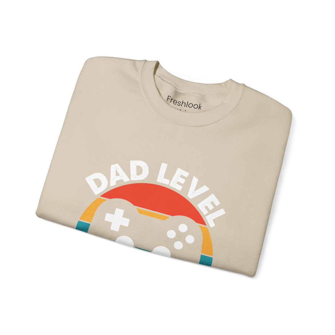 Dad’s Sweatshirt – Dad Level Unlocked Design