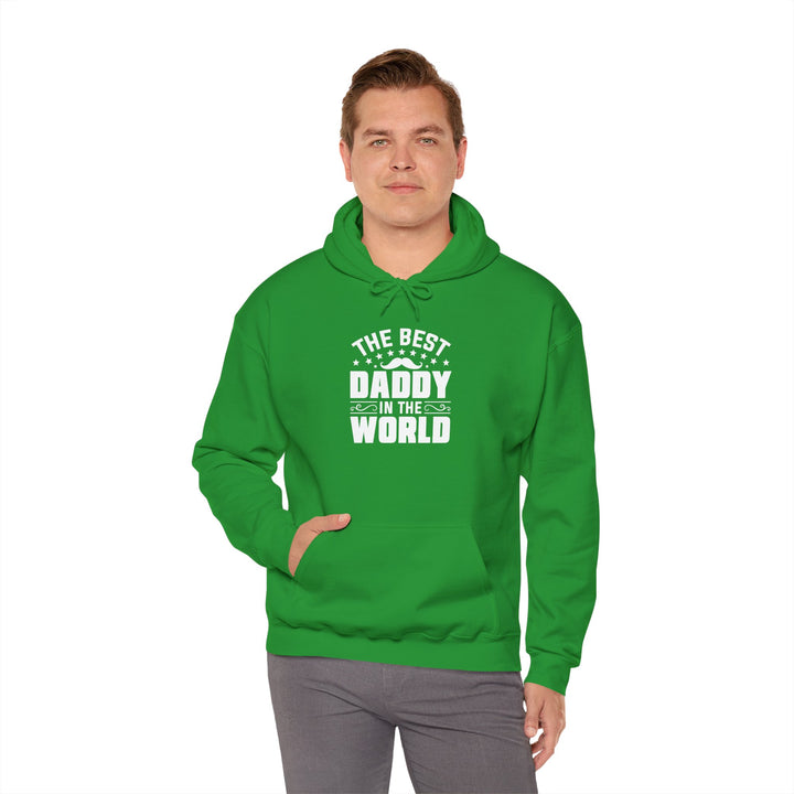 Dad’s Hooded Sweatshirt – The Best Daddy in the World Design