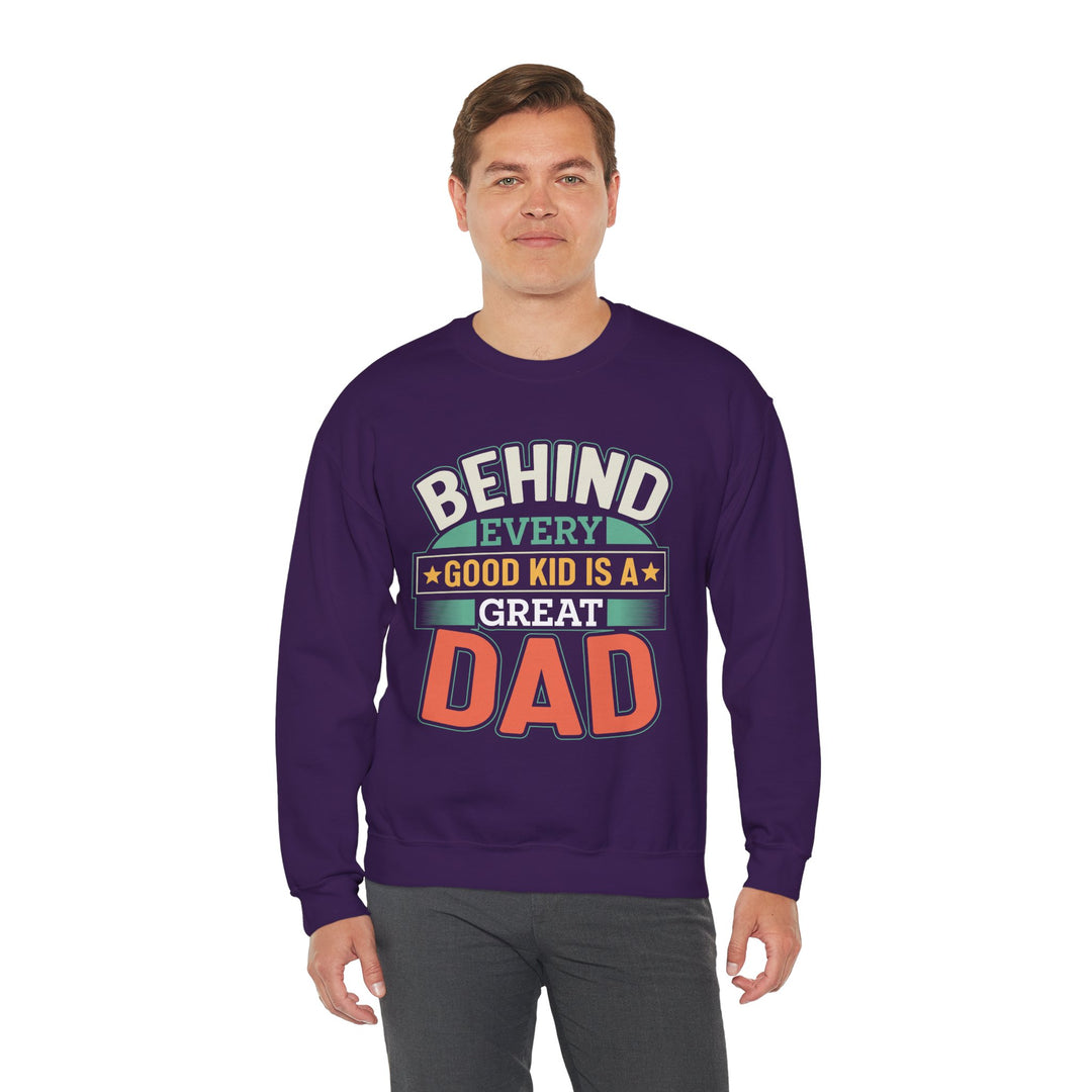 Dad’s Sweatshirt – Behind Every Good Kid is a Great Dad Design