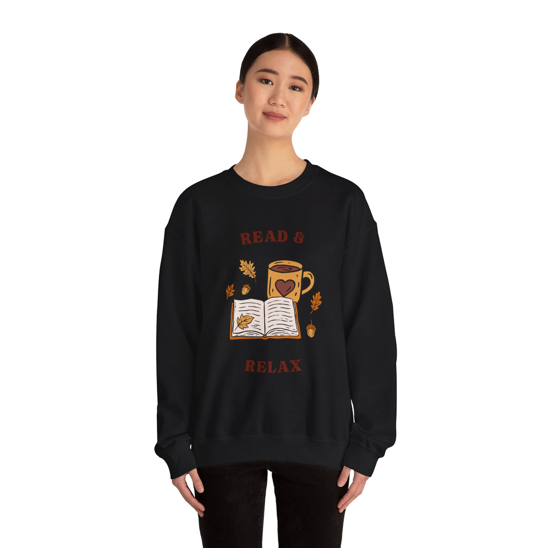 Read & Relax Sweatshirt — Cozy Book Lover Crewneck