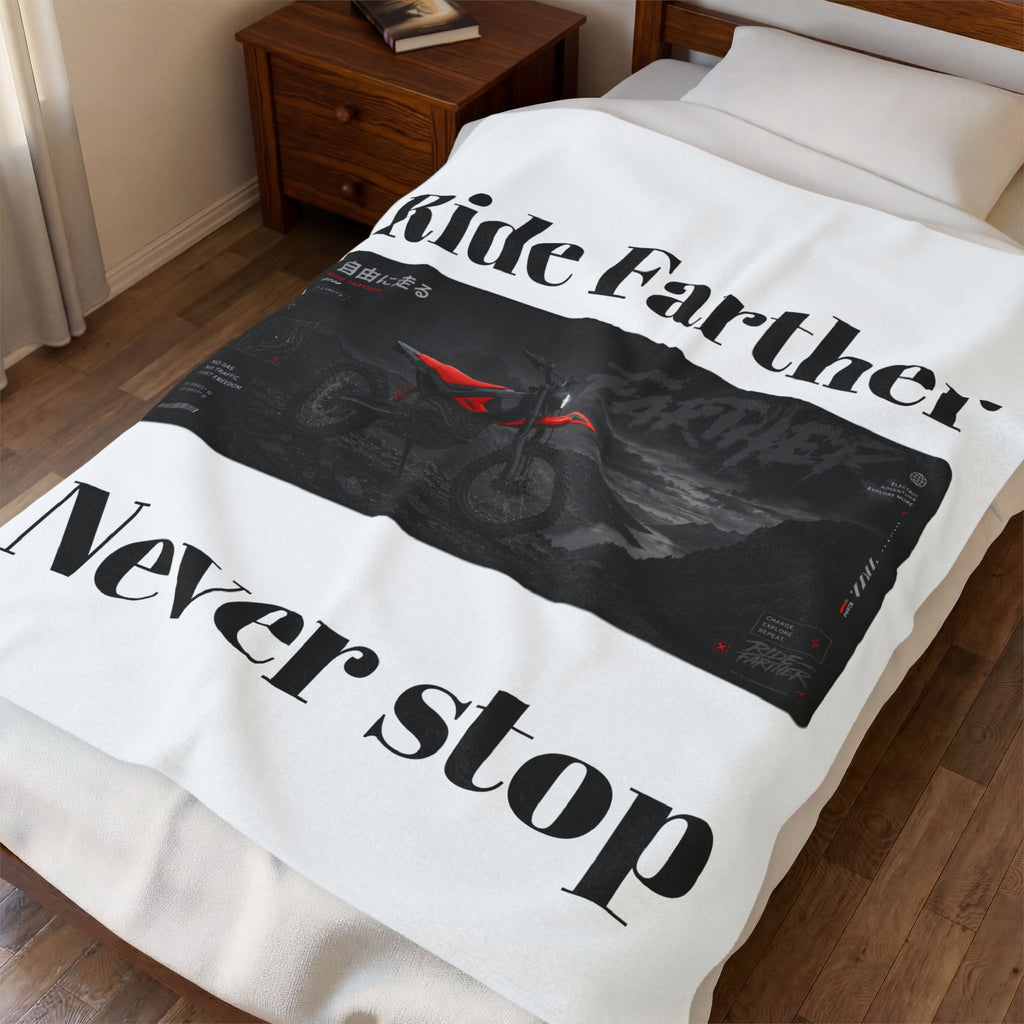 E-bike /dirtbike Plush Blanket