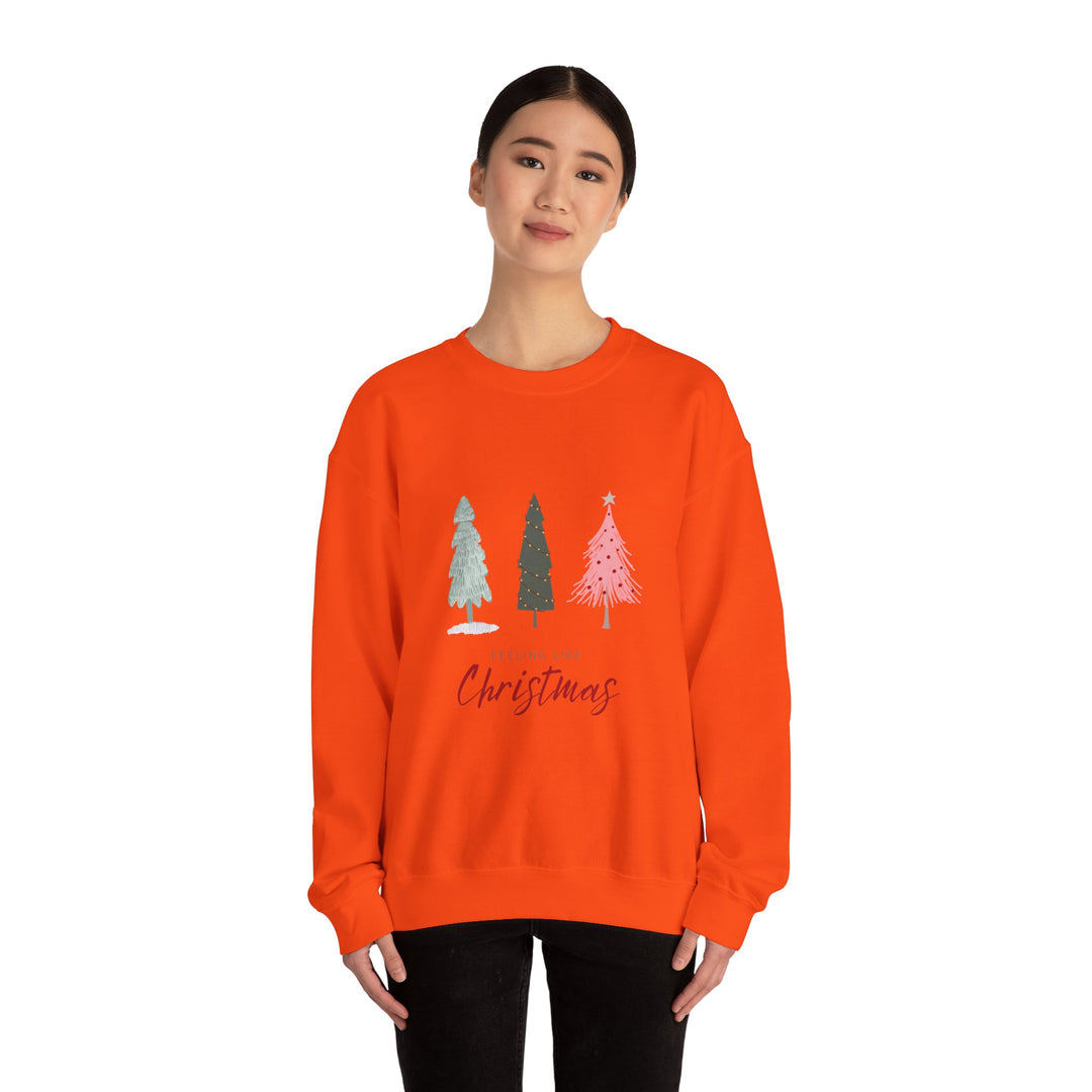 Feeling Like Christmas Crewneck Sweatshirt - Unisex Holiday Sweatshirt